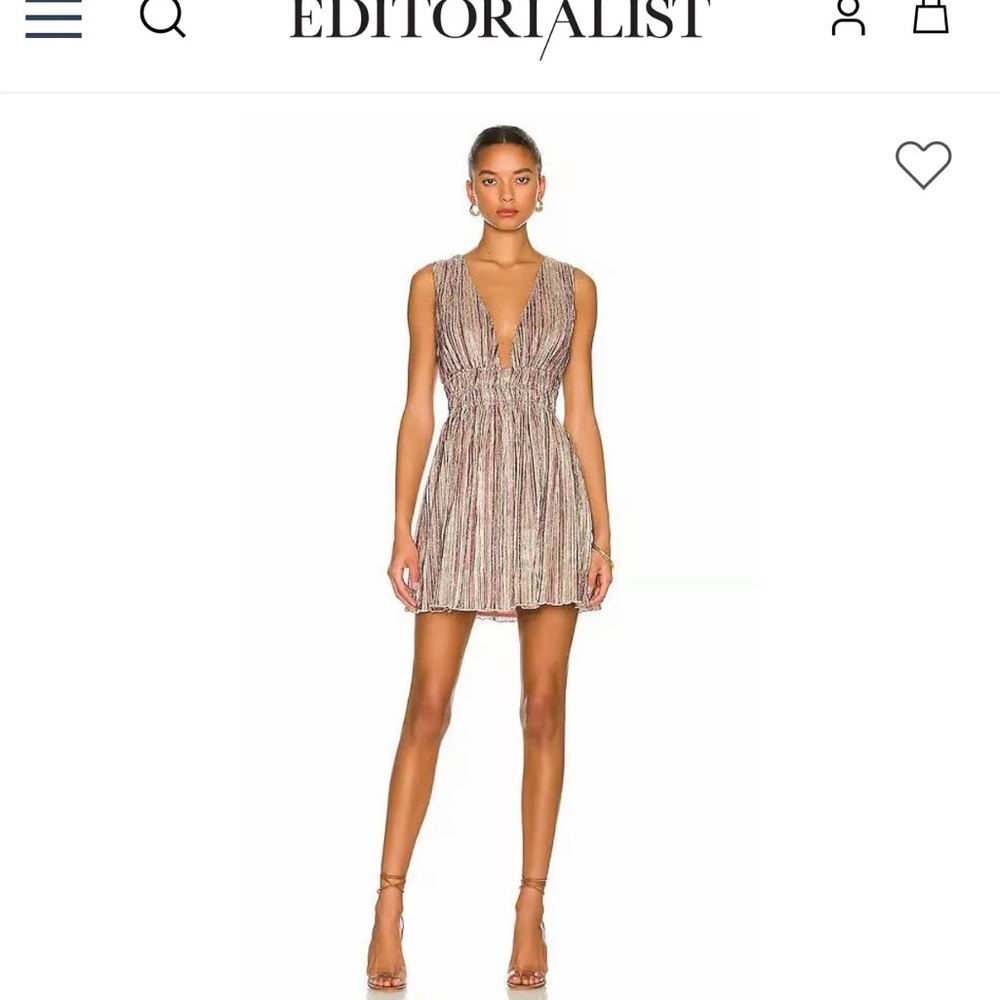 House of Harlow Striped Sleeveless Dress